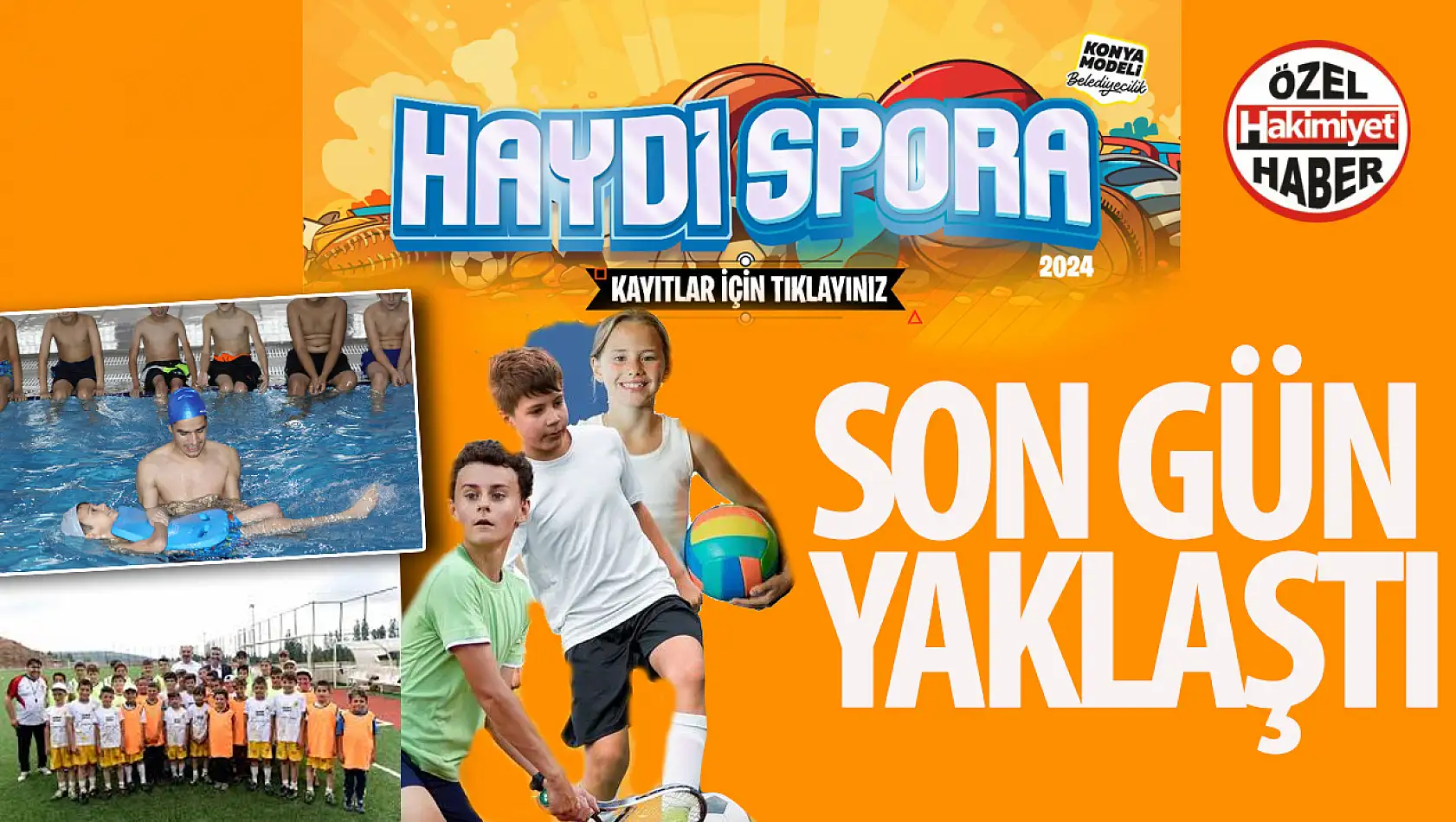 Konya Büyükşehir'in Yaz Spor Okulları Kayıtları İçin Son Gün: 30 Haziran