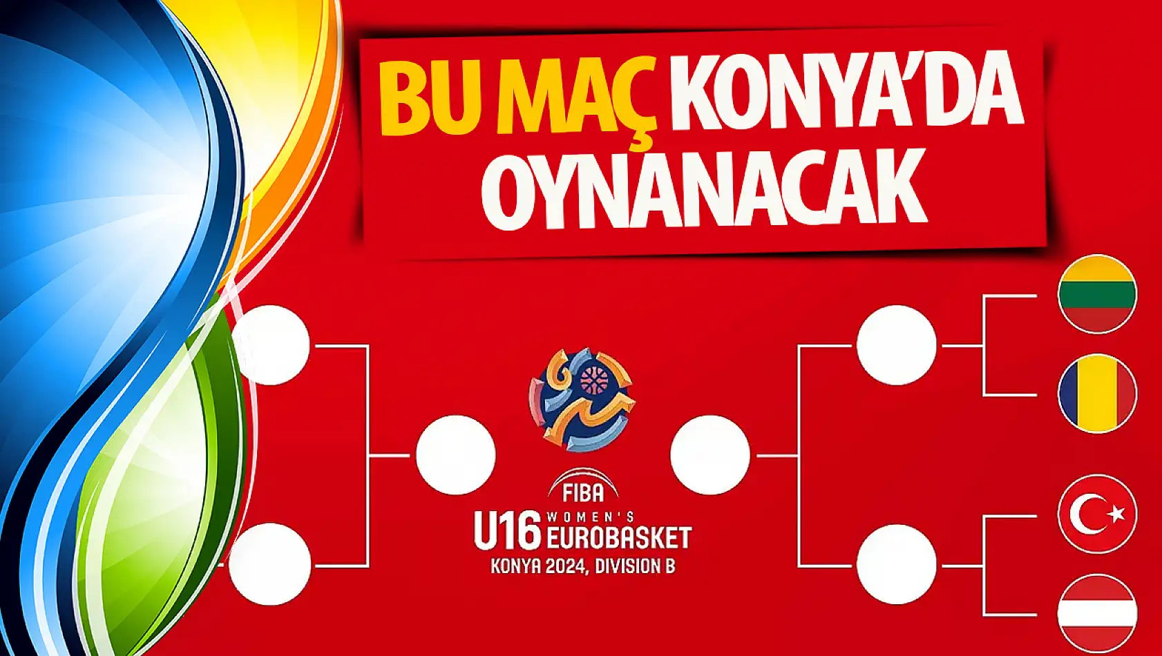 Konya'da düzenlenen FIBA U16 Kızlar Avrupa Basketbol Şampiyonası'nda çeyrek final eşleşmeleri belli oldu