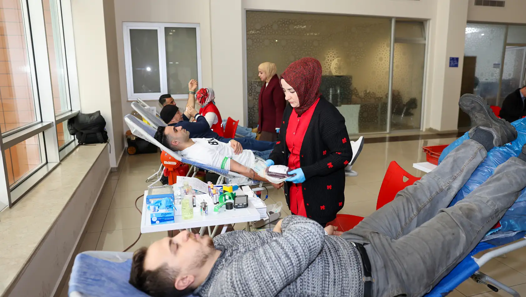 Konya'da kan bağışına güçlü destek