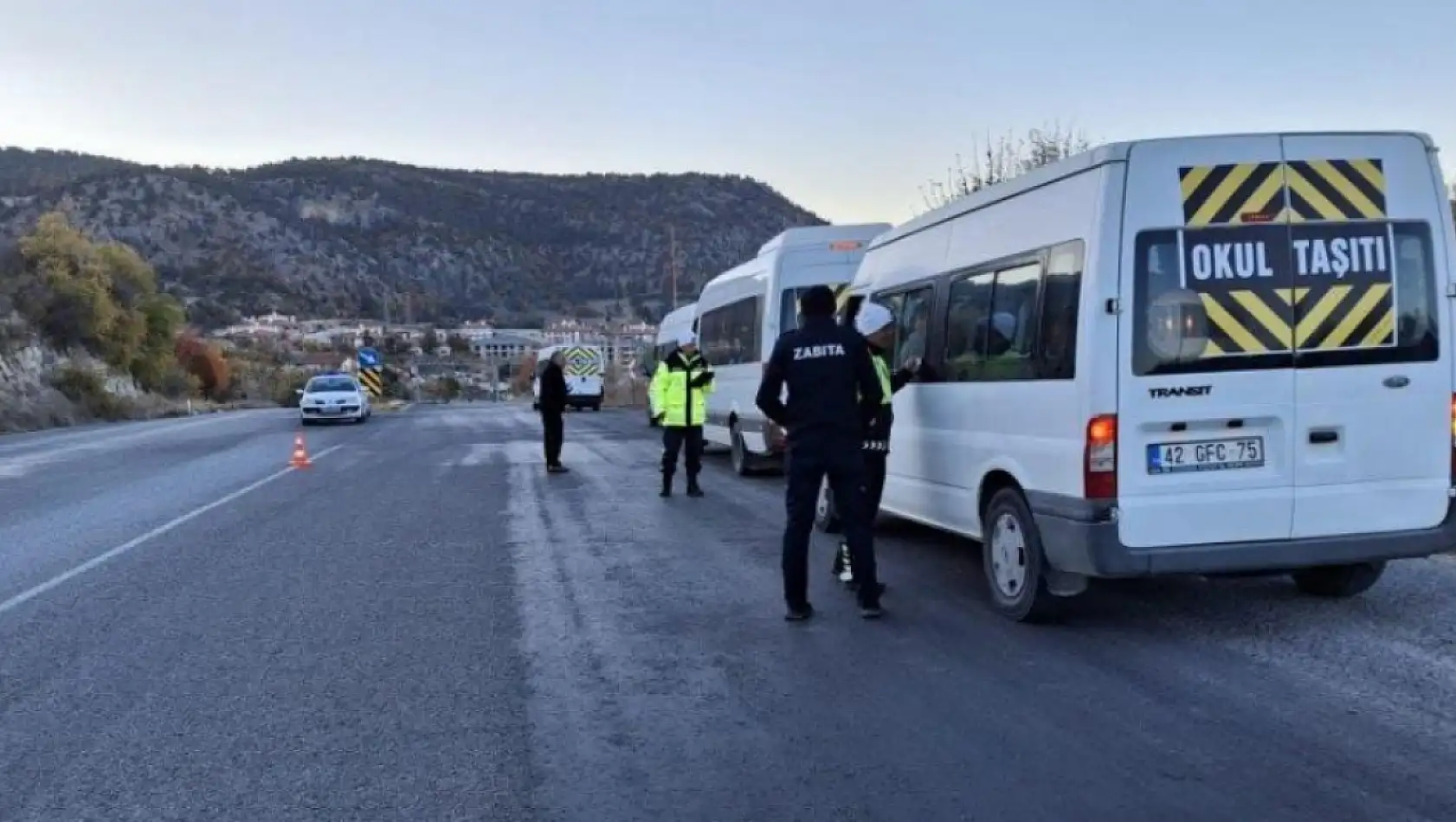 Konya'da okul servisleri denetlendi!