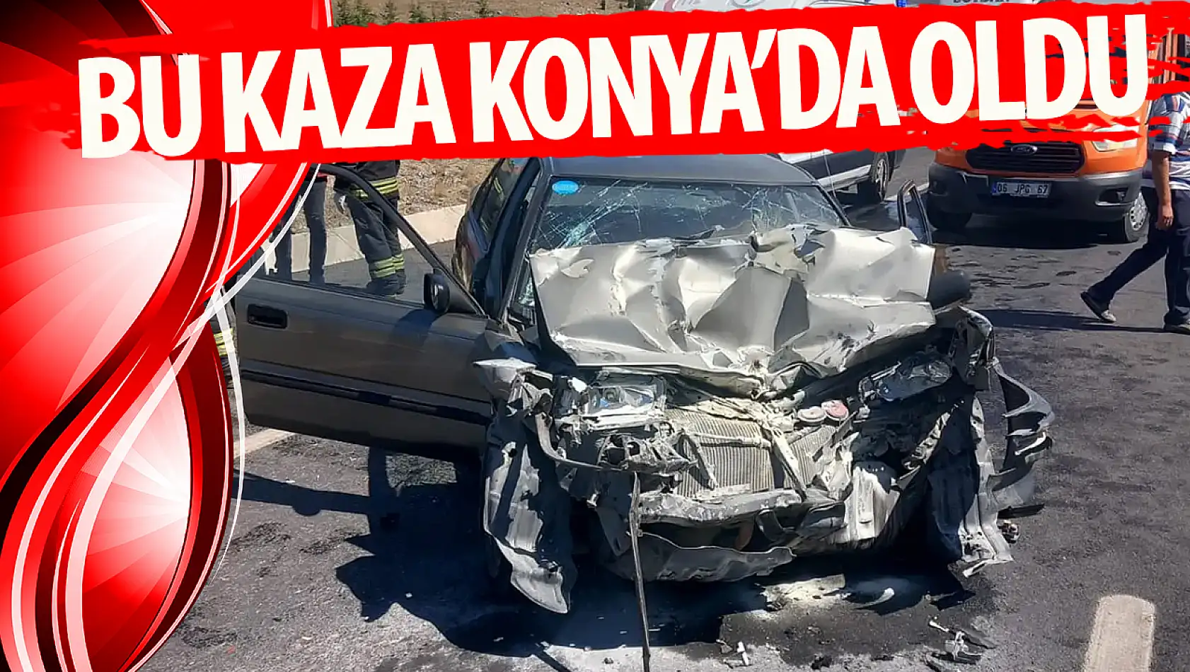 Konya' da trafik kazası meydana geldi