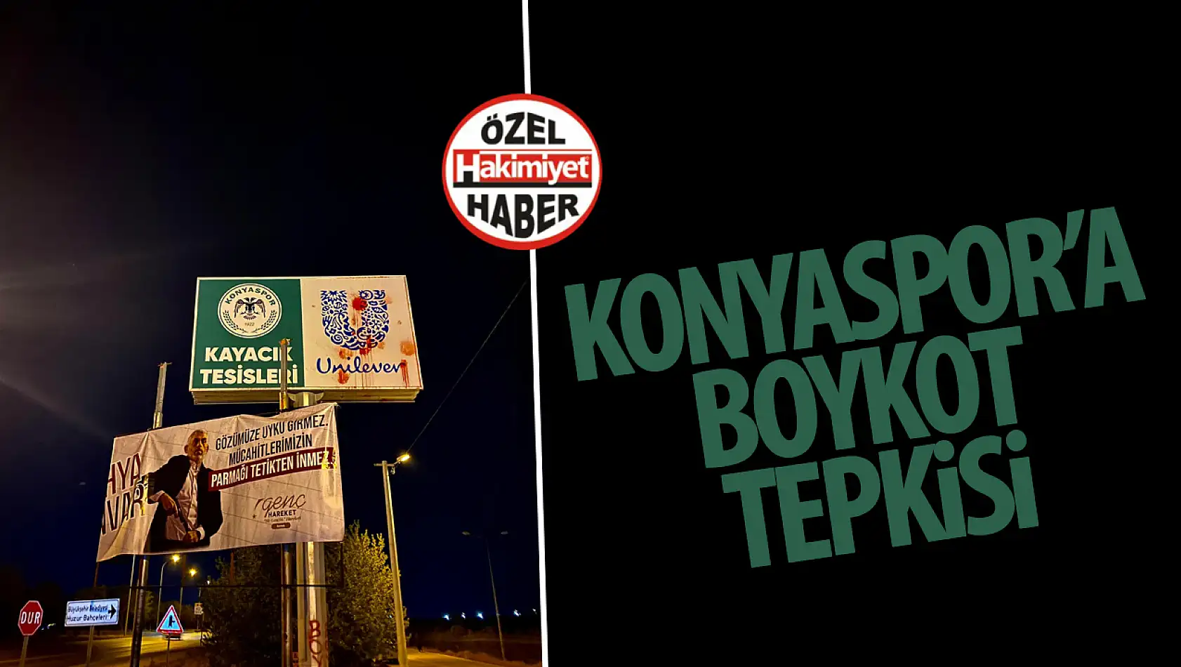 Konya Genç Hareket'ten Konyaspor ve Unilever İşbirliğine Protesto