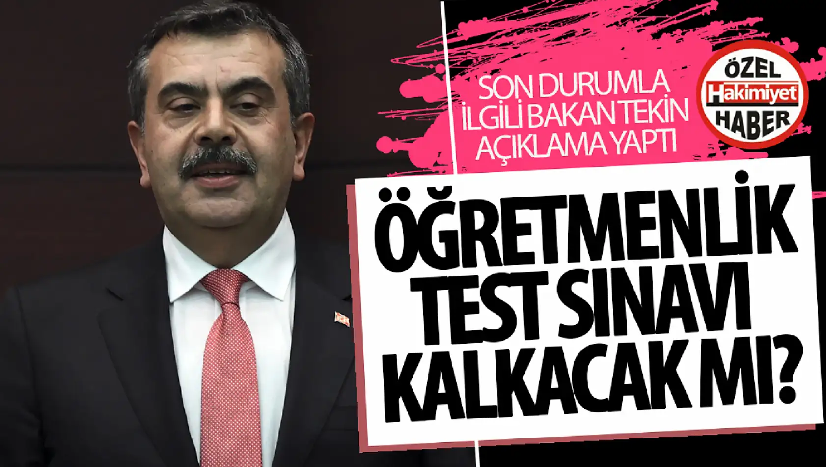 Öğretmenlik test sınavı kalkacak mı? Son durum ne? Bakan Yusuf Tekin açıkladı...