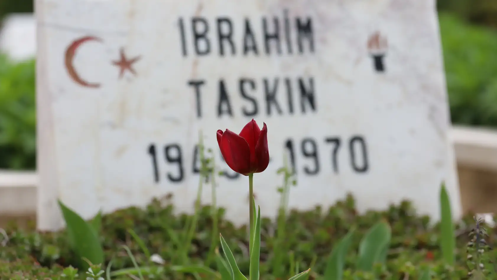 Şehit babasının kabrini Konya'da buldu