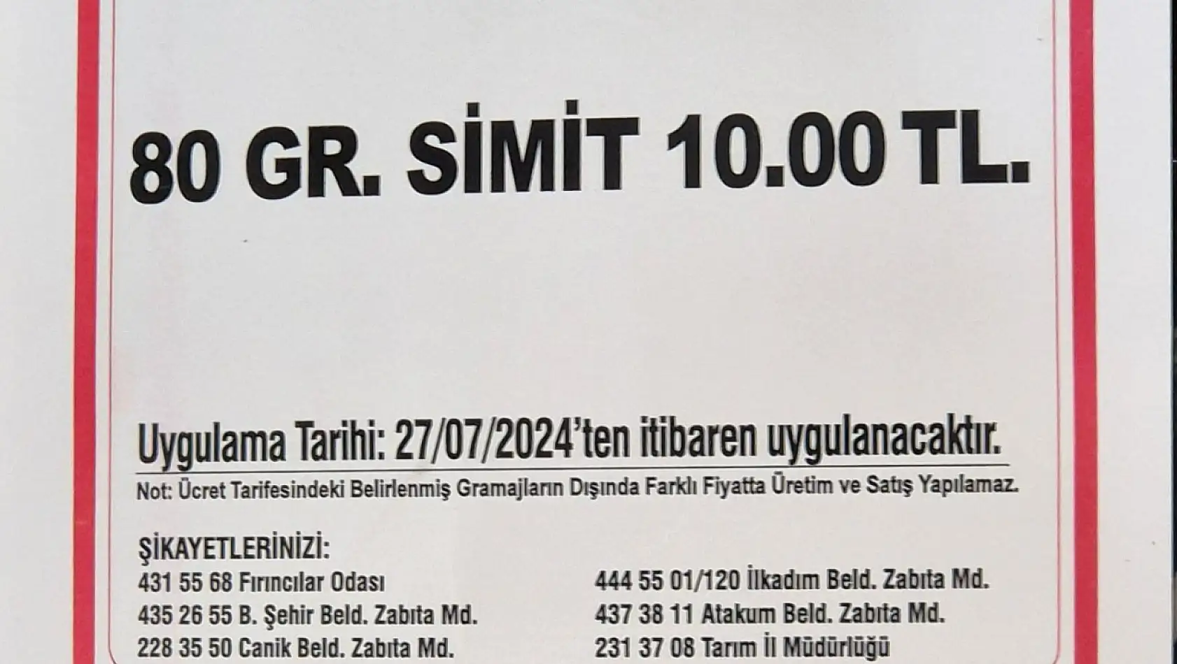 Simitin gramajı azaltıldı, fiyatı arttırıldı!