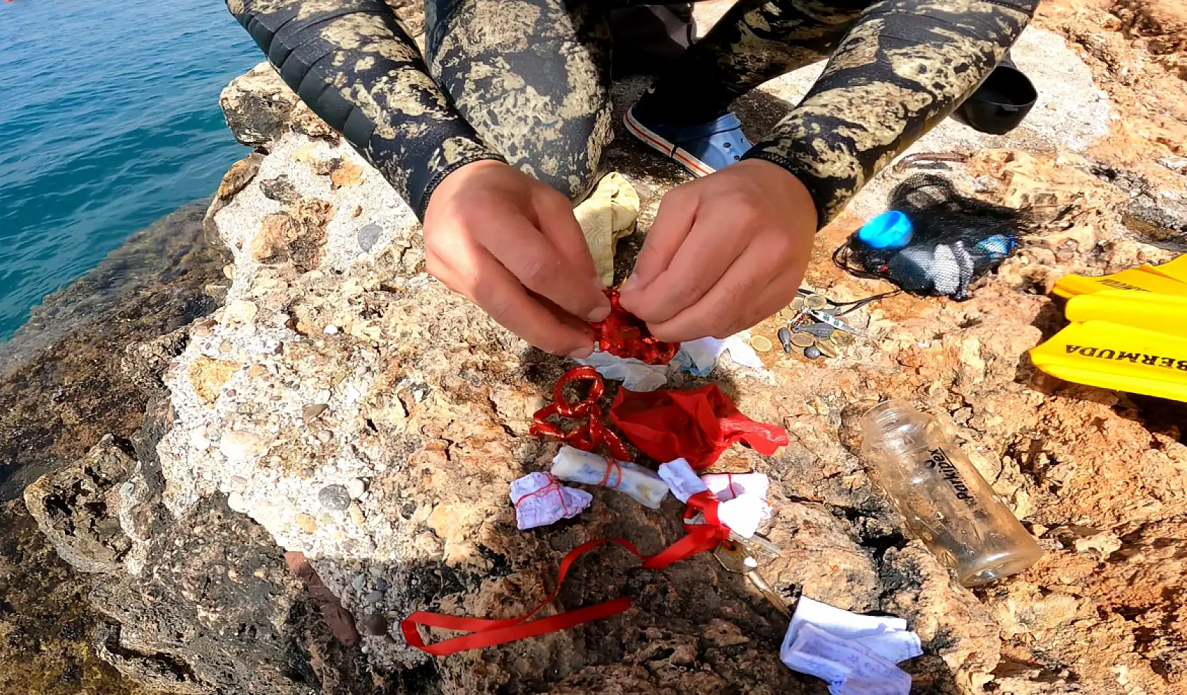 Suya bırakılan hayaller dalgıçların hedefi oldu