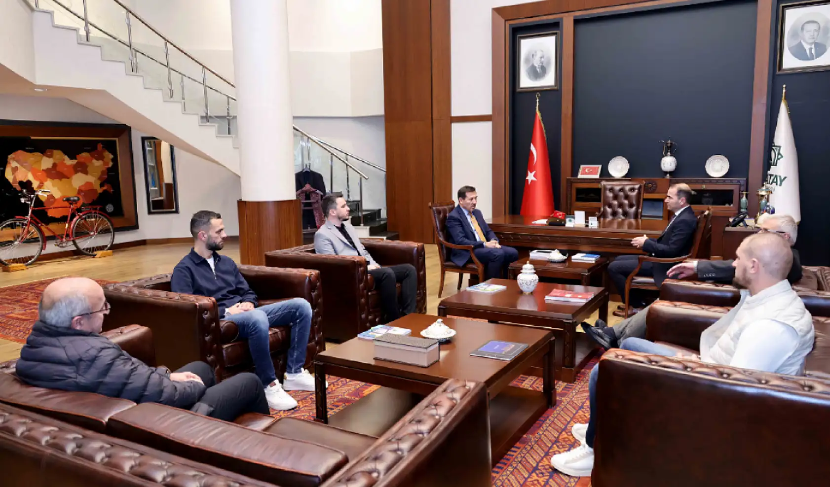 Kuzey Makedonya'dan Konya'ya gelen heyet Başkan Kılca ile görüştü!