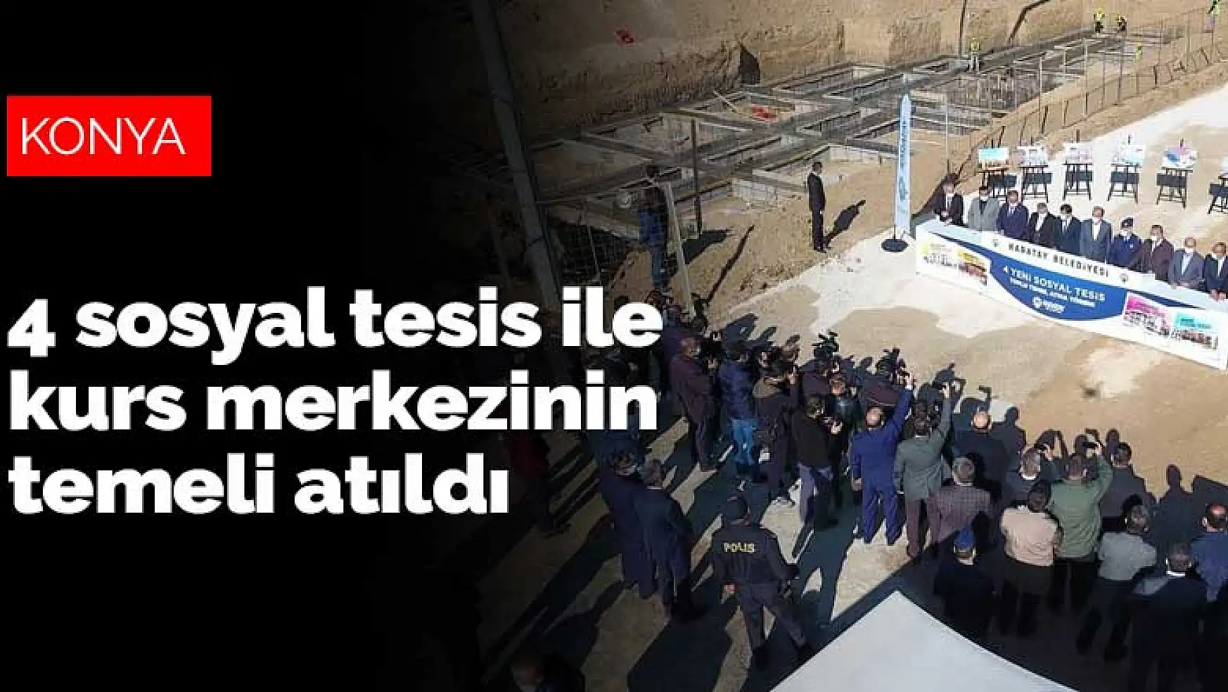Konya Karatay'da 4 sosyal tesis ile kurs merkezinin temeli atıldı