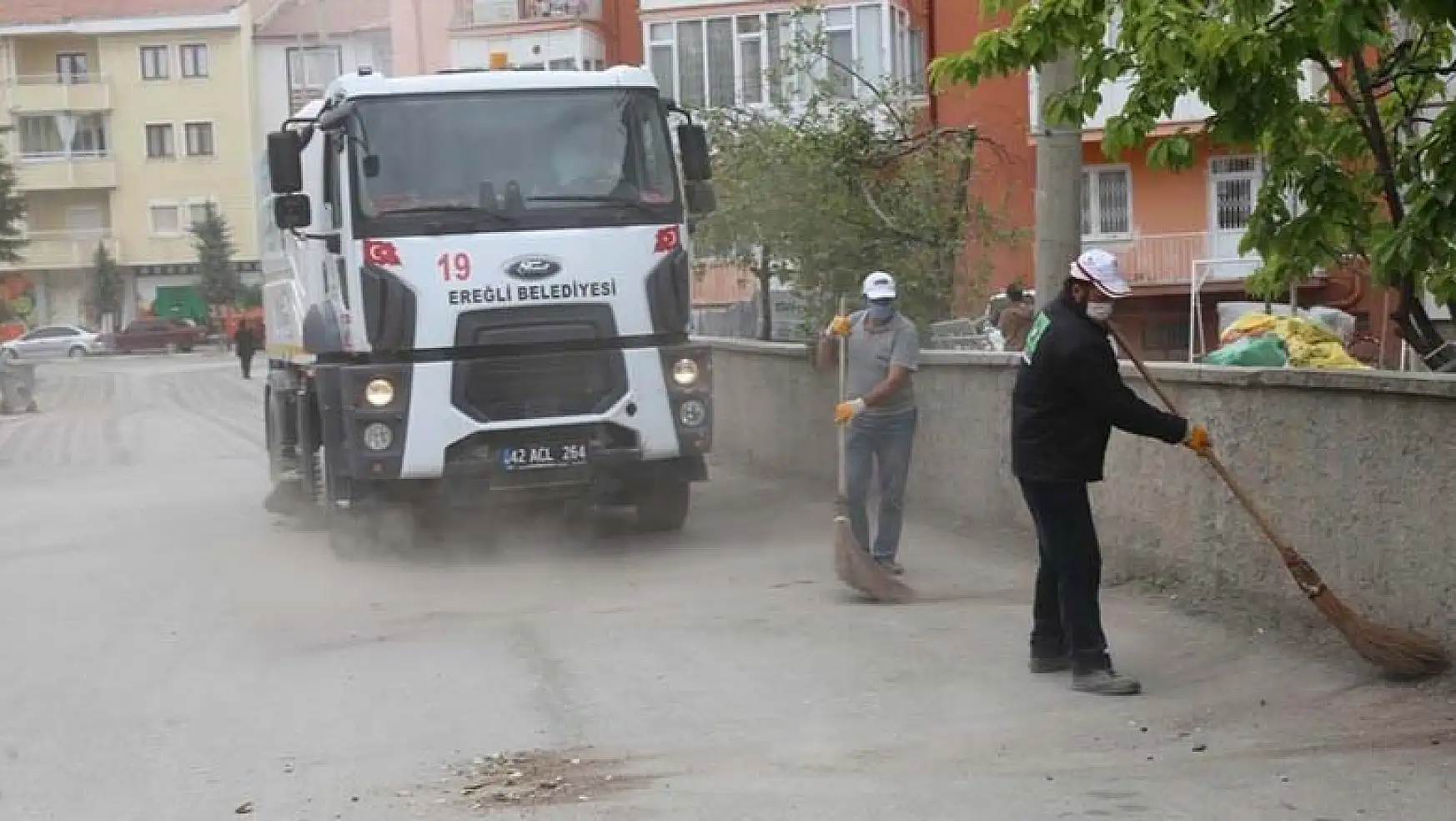 Konya'nın Ereğli İlçe Belediyesi'nden bayram temizliği