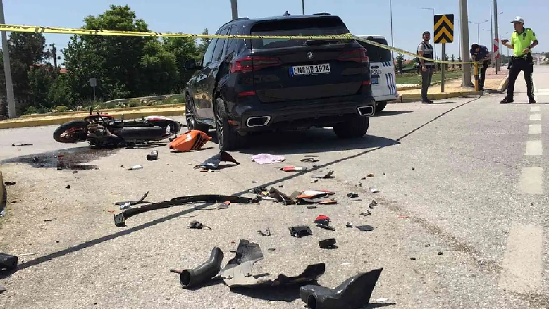 Konya'da ciple çarpışan motosikletin sürücüsü hayatını kaybetti