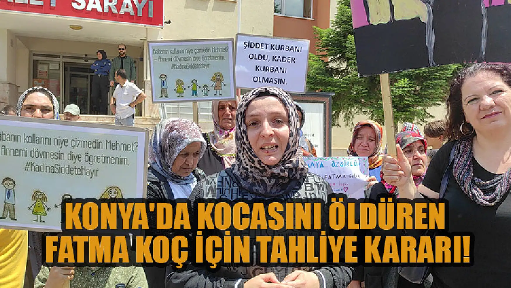 Konya'da kocasını öldüren Fatma Koç serbest bırakıldı!
