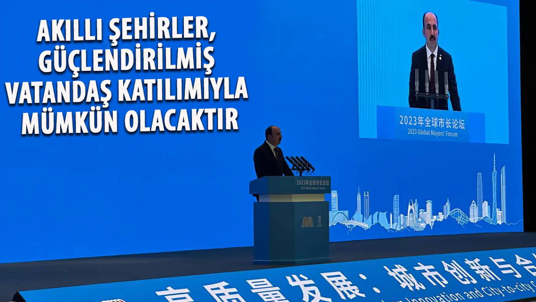 Başkan Altay, Çin'de Dünya Belediyelerine Hitap Etti