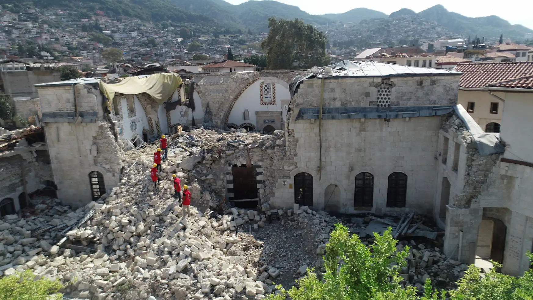 Hatay depreminde yıkılan Habib-i Neccar Camisi Konya Büyükşehir Belediye'sinin desteğiyle yeniden inşa ediliyor