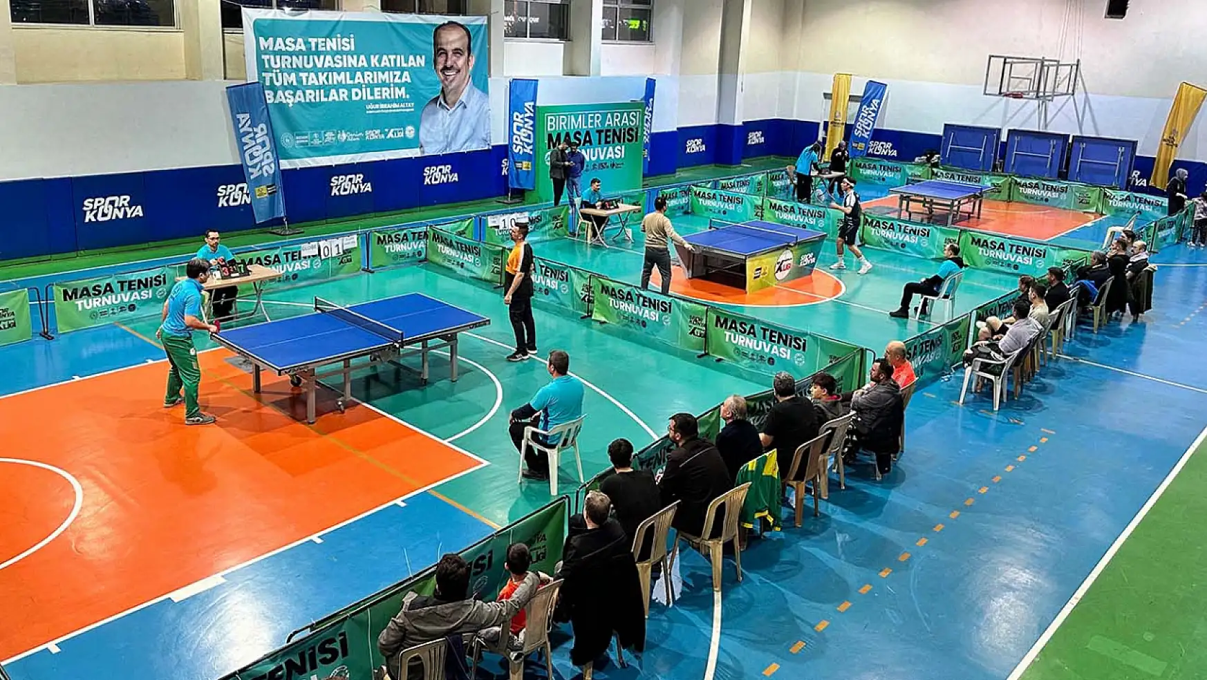 Konya Büyükşehir'in Masa Tenisi Turnuvası'nda büyük heyecan yaşandı