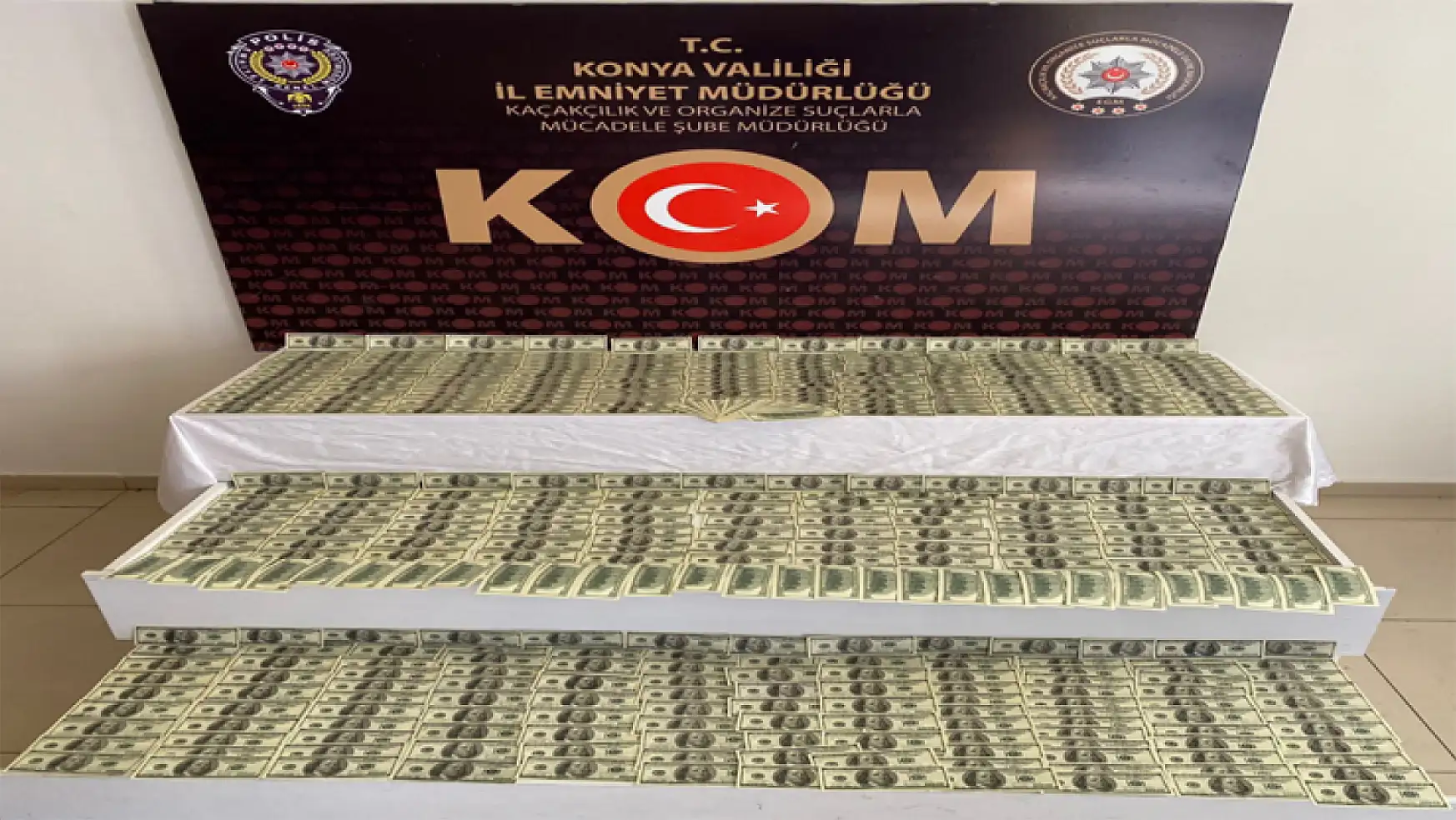 Konya'da 330 Bin lira sahte para ele geçirildi