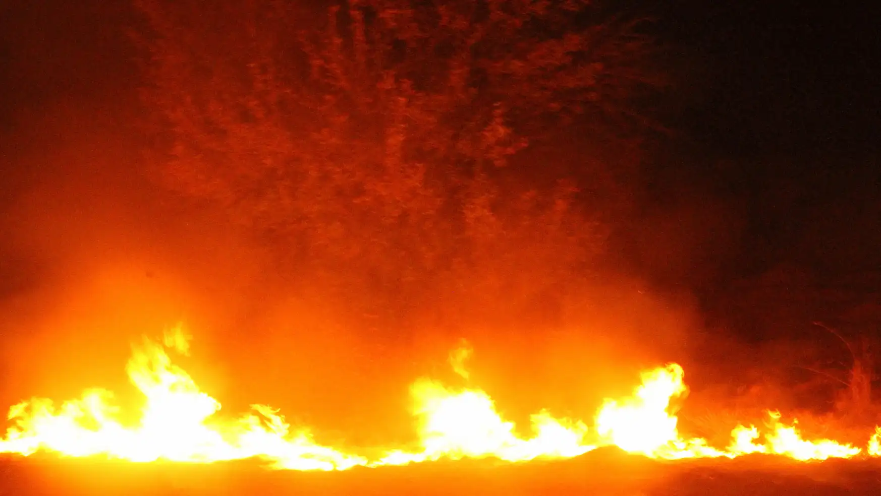Konya'da anız yangını