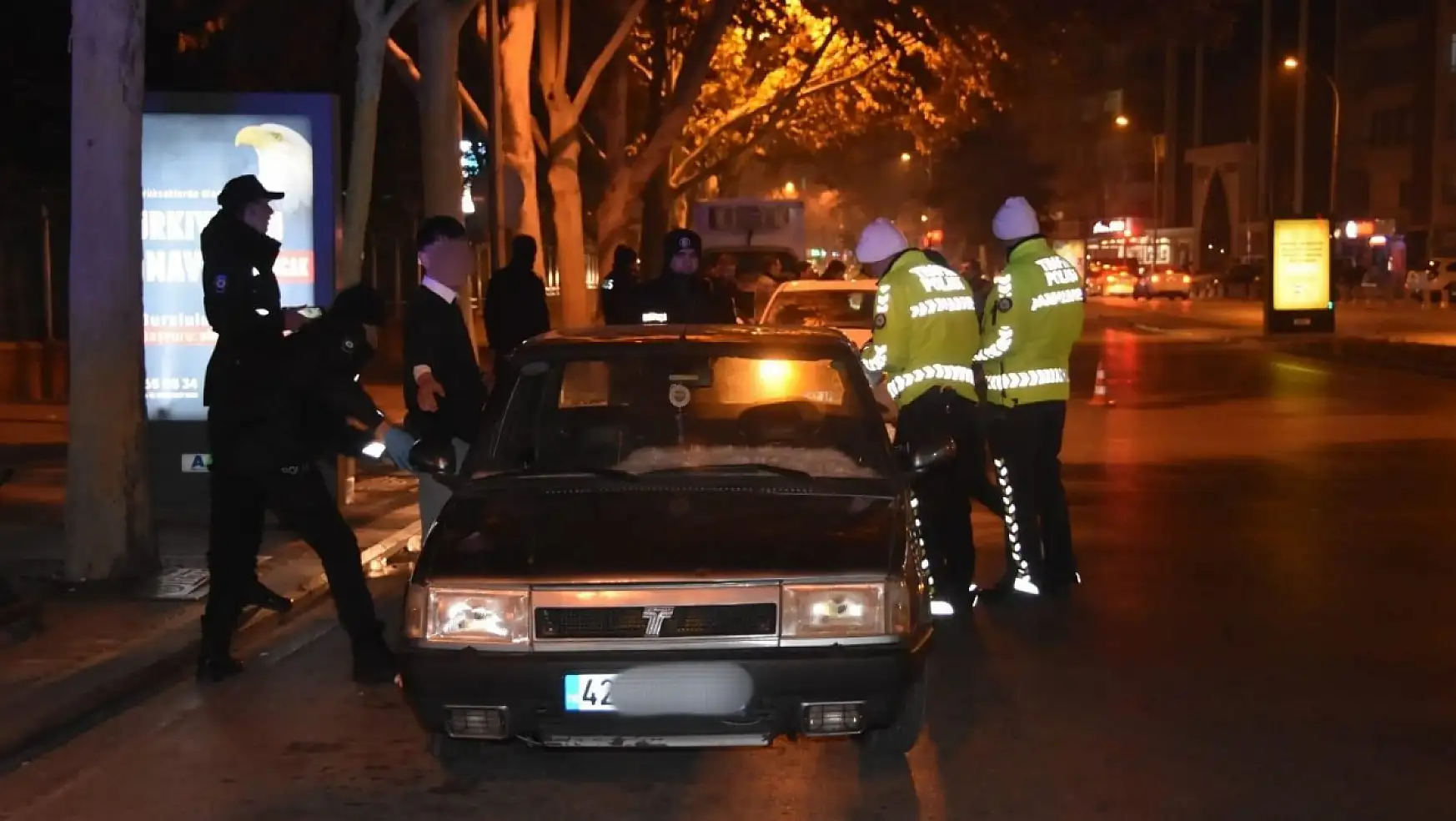 Konya'da egzoz takan sürücülere cezai işlem uygulandı