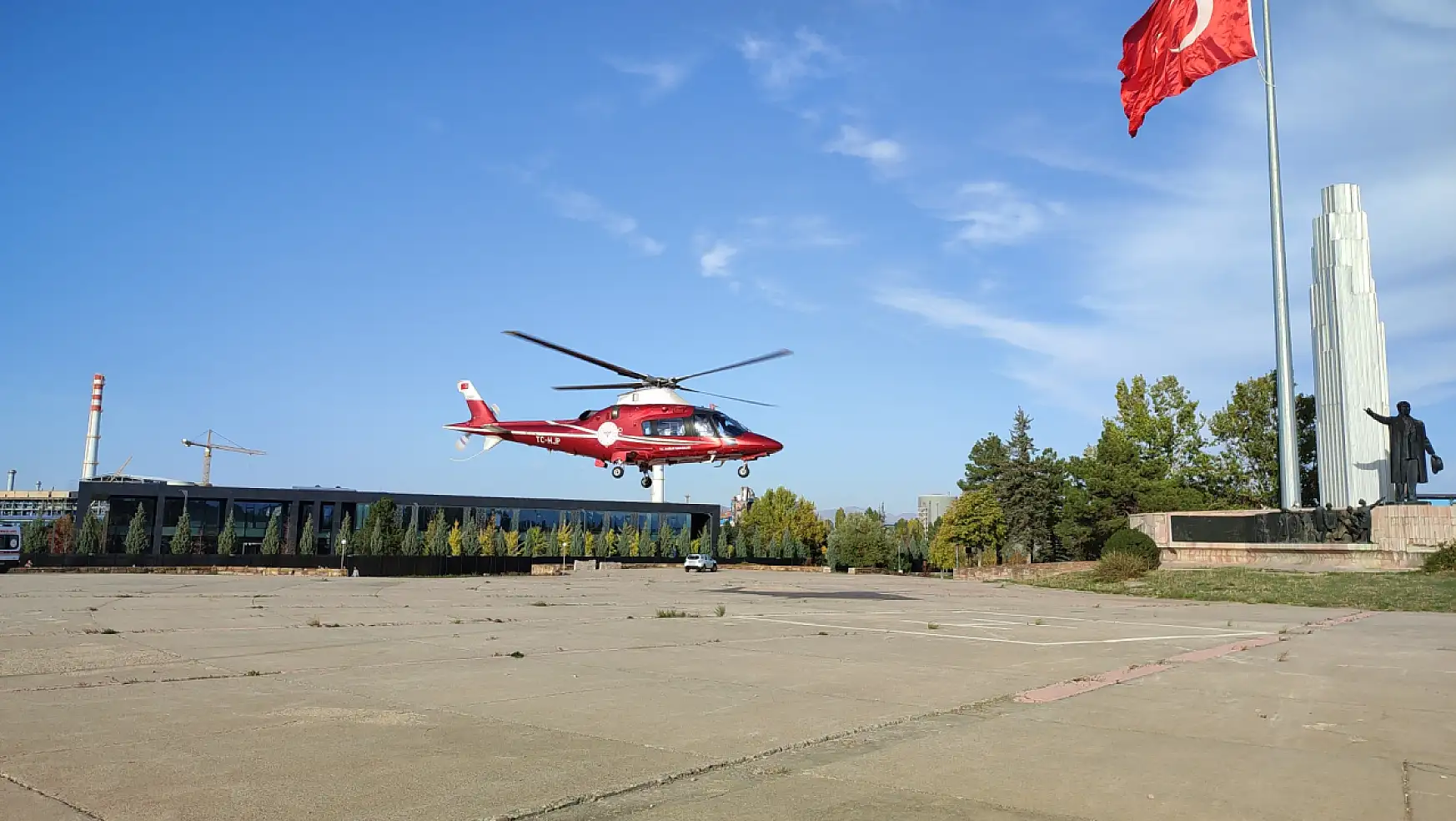Konya'da hava ambulansı hayat kurtarmak için havalandı!