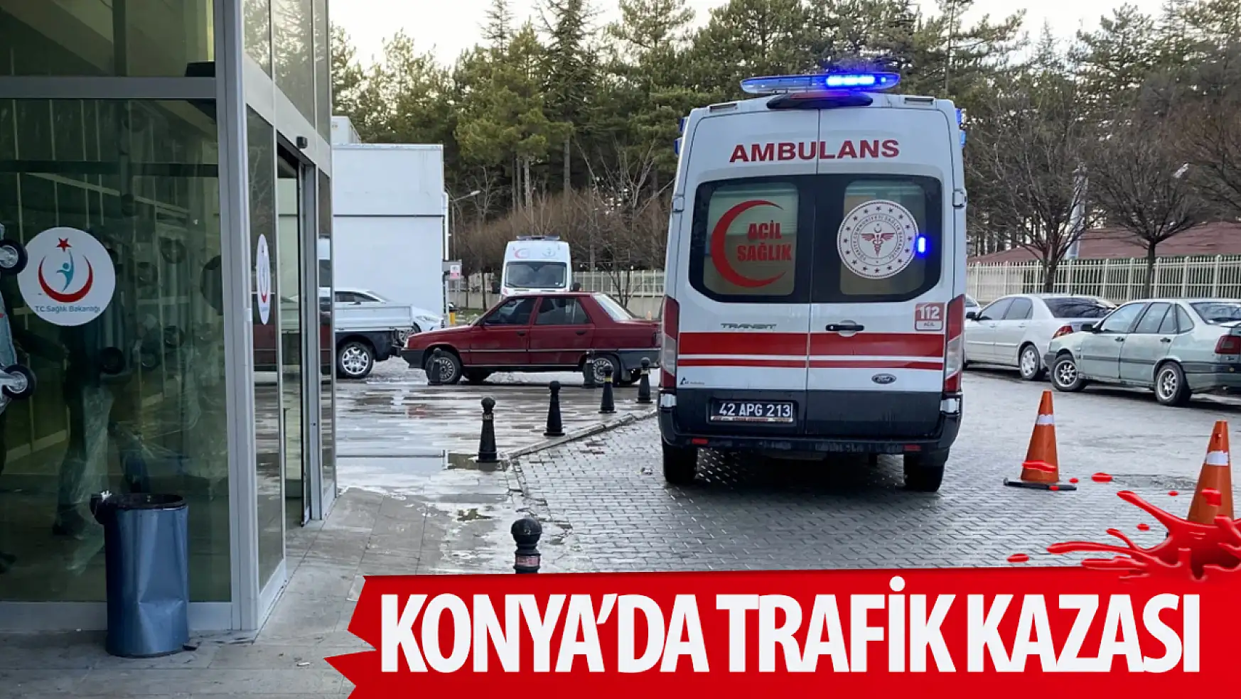 Konya'da trafik kazası: Motosikletten savrulan 15 yaşındaki çocuk yaralı!