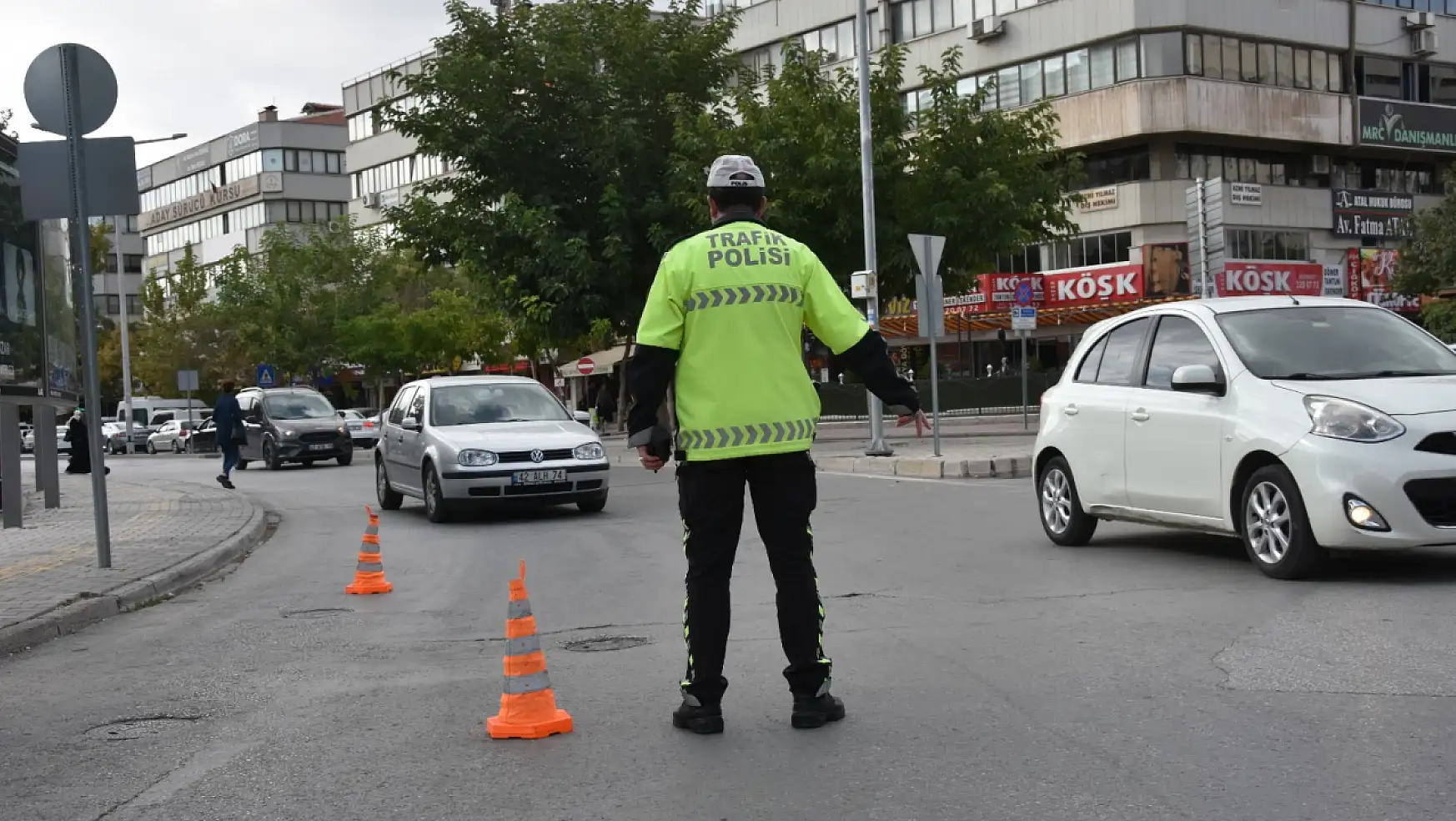 Konya'da trafik polisleri bu çalışma ile dikkat çekti