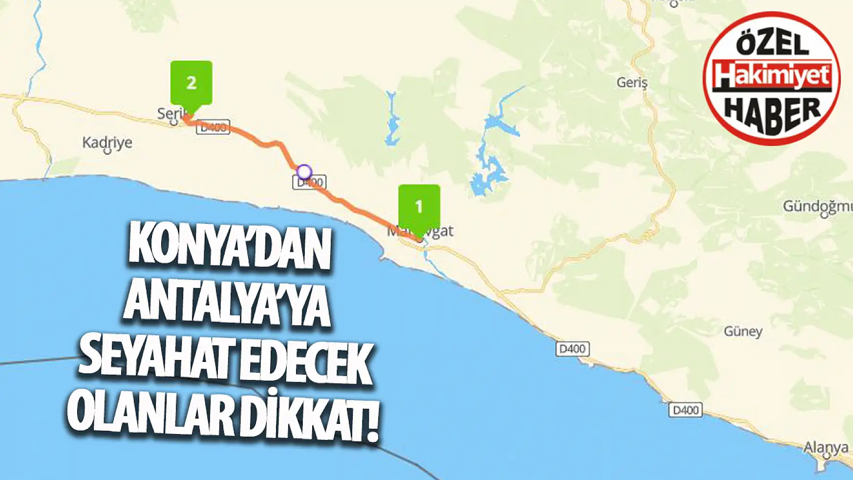 Konya'dan Antalya'ya Gidecekler Dikkat: Serik-Manavgat Yolunda Köprülü Kavşak Çalışmaları Devam Ediyor