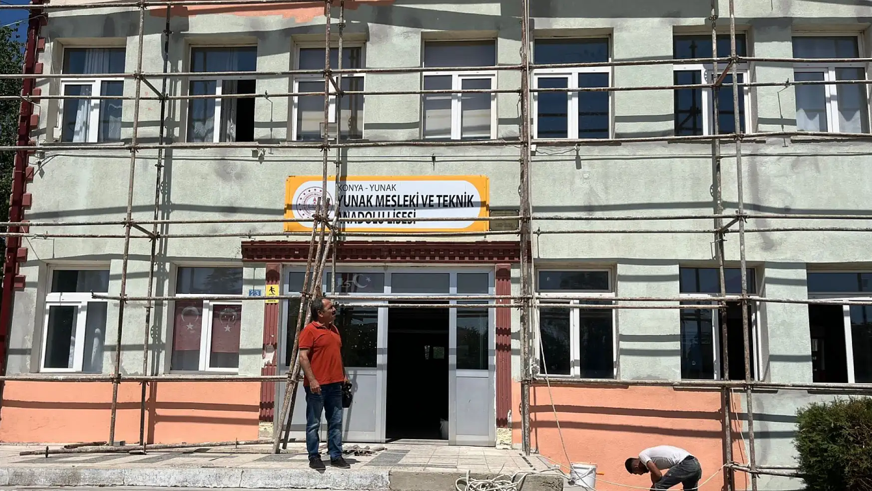 Konya'nın o ilçesinde okullar bakımdan geçiriliyor