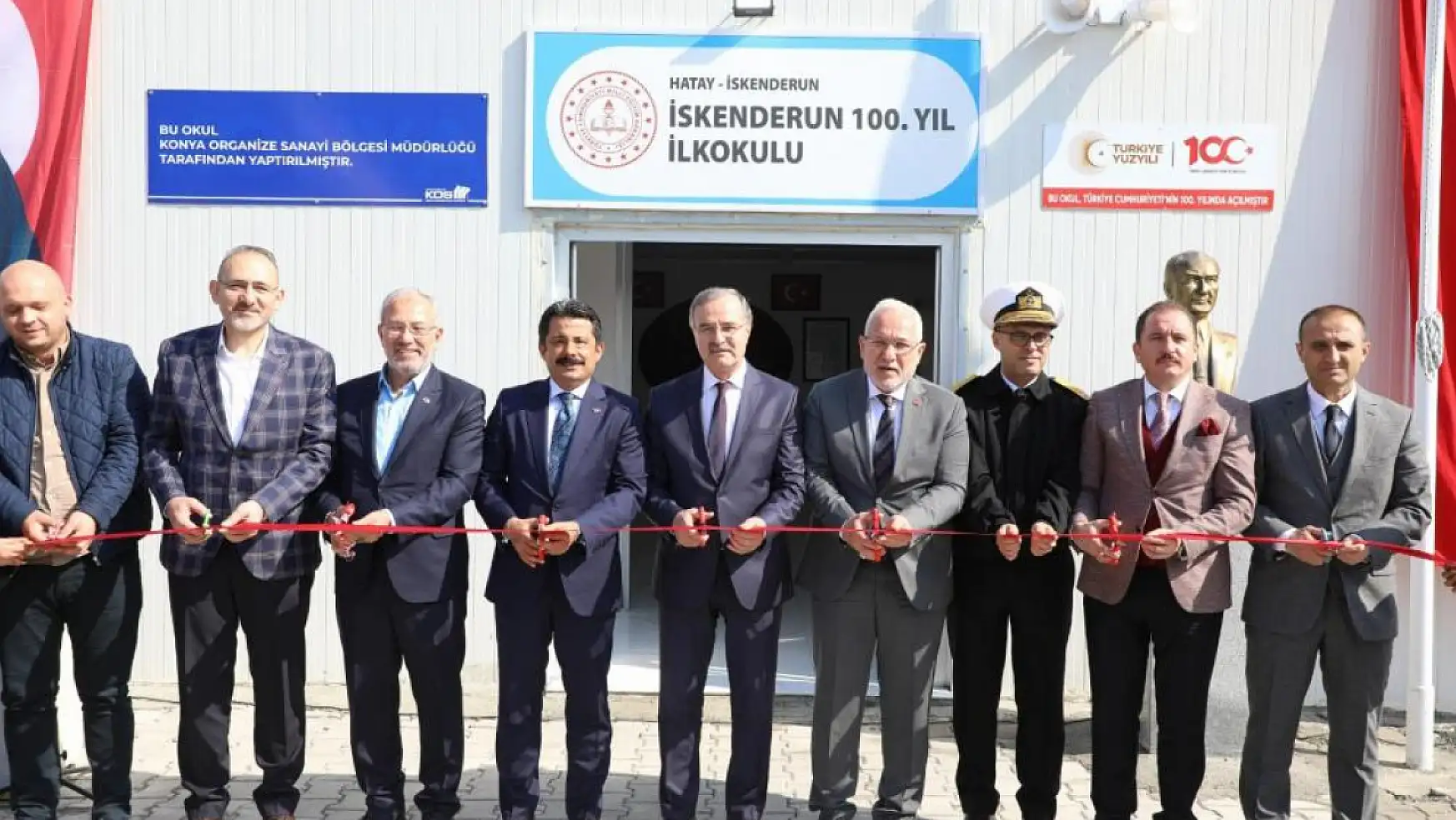 Konya OSB tarafından İskenderun'a kazandırılan ilkokulun açılışı gerçekleştirildi!