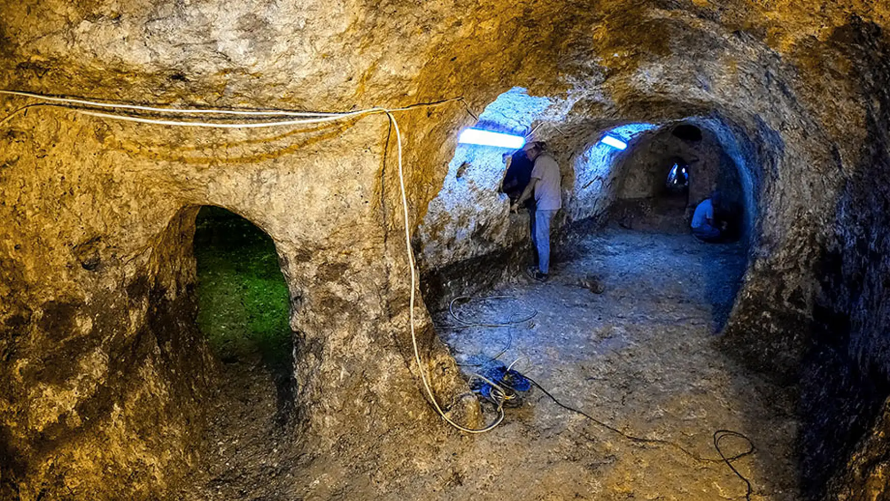 Konya'da tesadüfen antik yer altı şehri keşfedildi
