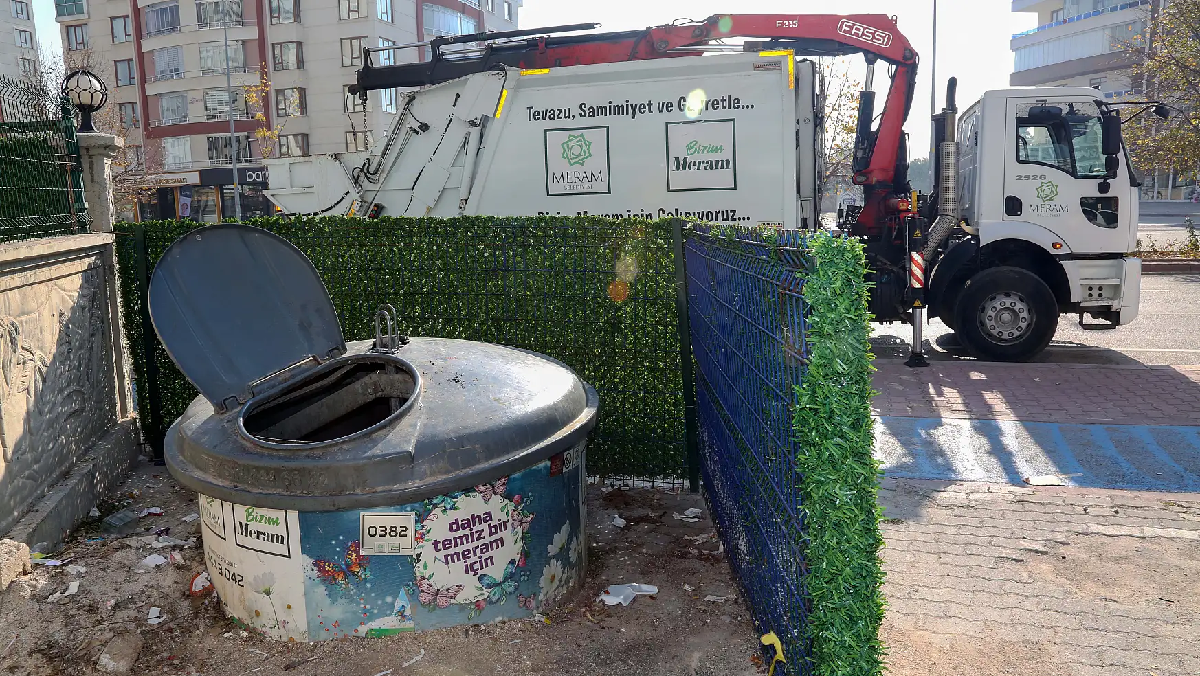 Meram'da Çöp Konteynerleri Dijital Hale Geldi