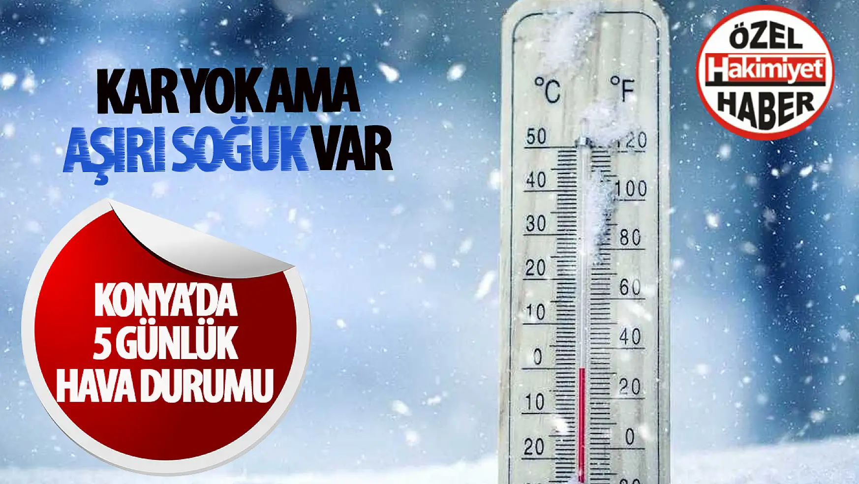 Soğuk Hava Dalgası Konya'yı Donduracak