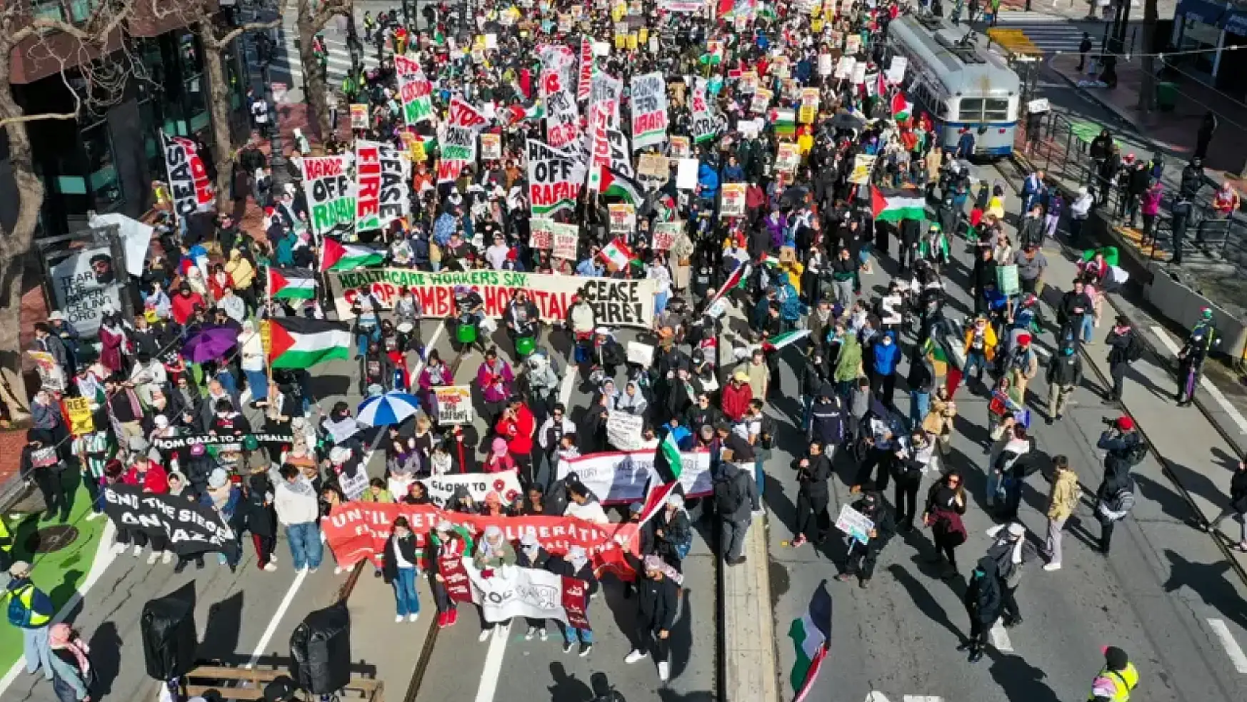 San Francisco 'da tek ses: 'İsrail'e Silah Yardımını Durdurun'