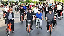 Avrupa bisiklet başkenti Konya'da binlerce bisikletsever pedal çevirdi