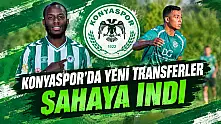 Konyaspor'un yeni transferleri ilk kez sahaya indi!