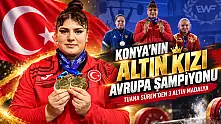 Türk Halterinin Altın kızı Konyalı Tuana Süren Avrupa şampiyonu oldu! 3 altın madalya kazandı.
