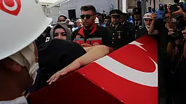 Aksaray şehidini uğurladı: Hamile eşinin vedası yürek burktu