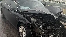 Belediye başkanı trafik kazası geçirdi! Makam aracı hurdaya döndü