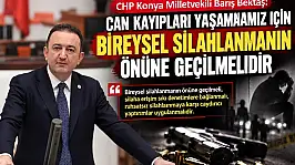 Konya'daki silahlı saldırıyı Meclis gündemine taşıyan Bektaş'tan bireysel silahlanmaya karşı çağrı geldi.