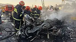 Zincirleme trafik kazasına karışan yakıt tankeri patladı: 11 ölü
