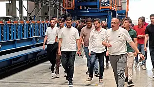 Genç KOMÜT, MEKPAN Panel'in üretim tesisini inceledi