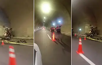 Antalya'yı Konya'ya bağlayan tünelde feci kaza! Yaşlı çift hayatını kaybetti