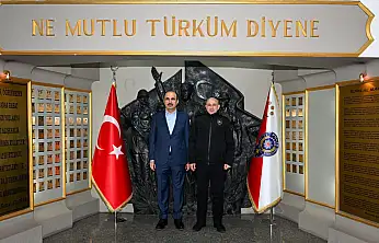 Başkan Altay'dan Müdür Yüksek'e ziyaret: Yılbaşı güvenliği masaya yatırıldı