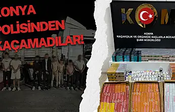 Binlerce dolar ve TL karşılığında kaçak göçmen taşıyordular: Konya polisi suçüstü yakaladı!