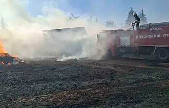 Biri sönmeden diğeri başladı: Konya'da korkutan yangın!