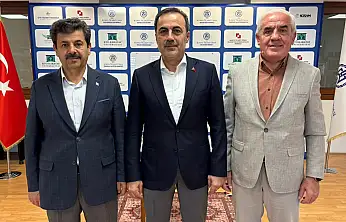 Hakimiyet Gazetesi'nden KTO Başkanı Selçuk Öztürk'e hayırlı olsun ziyareti