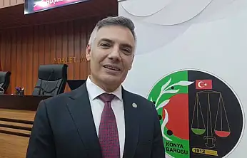 Konya Barosu Başkanı Oktay Unkur mazbata töreninde konuştu