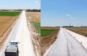Konya'da 15 kilometrelik sathi asfalt çalışması başladı