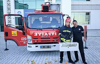 Konya'da 16 metre yüksekte mahsur kaldır! İşte böyle kurtarıldı