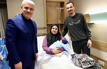 Konya'da 2026'nın ilk bebeği Alparslan bebek oldu!