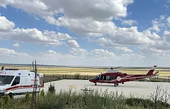 Konya'da acil durum: Ambulans helikopter havalandı