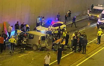 Konya'da alt geçitte kaza! 1'i ağır 7 kişi yaralandı